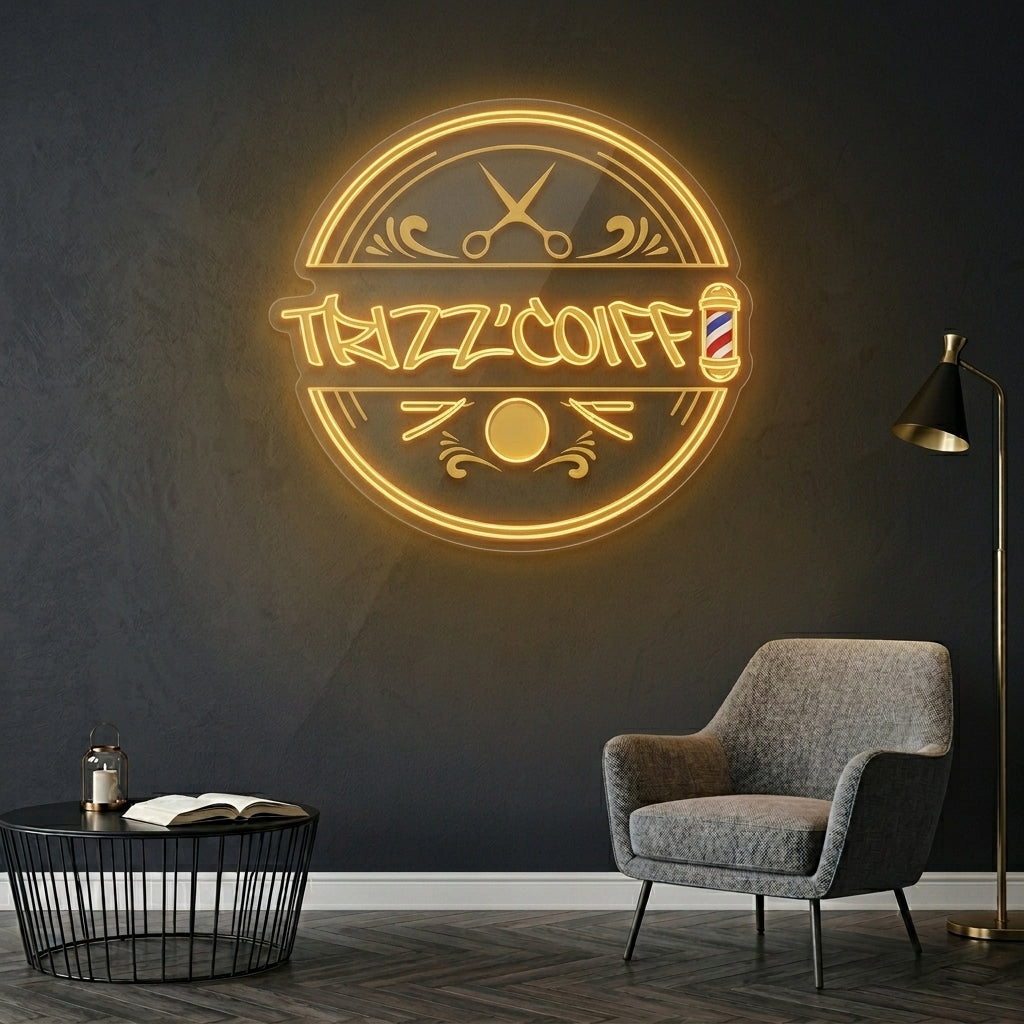 Personnalisation Enseigne LED Néon - Trizzcoiff