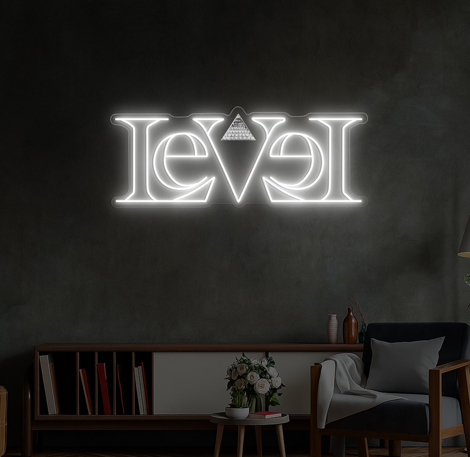 Enseigne LED Néon Personnalisée Level Club Paris