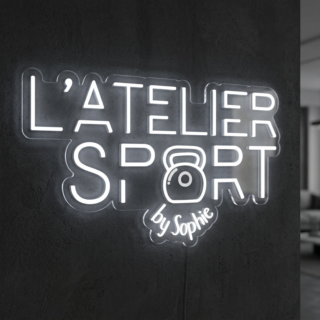 L’atelier sport by Sophie - Enseigne néon LED personnalisé