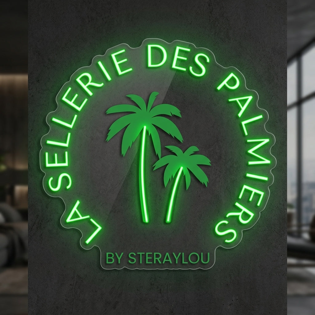 La Sellerie des Palmiers - Enseigne néon LED personnalisé