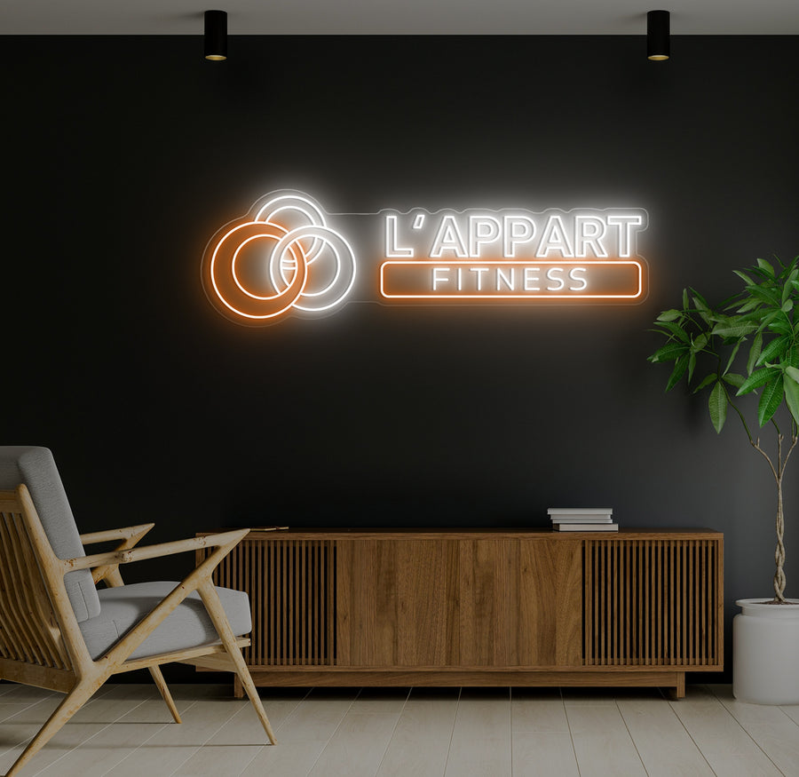 Enseigne LED Néon Personnalisée L’Appart Fitness