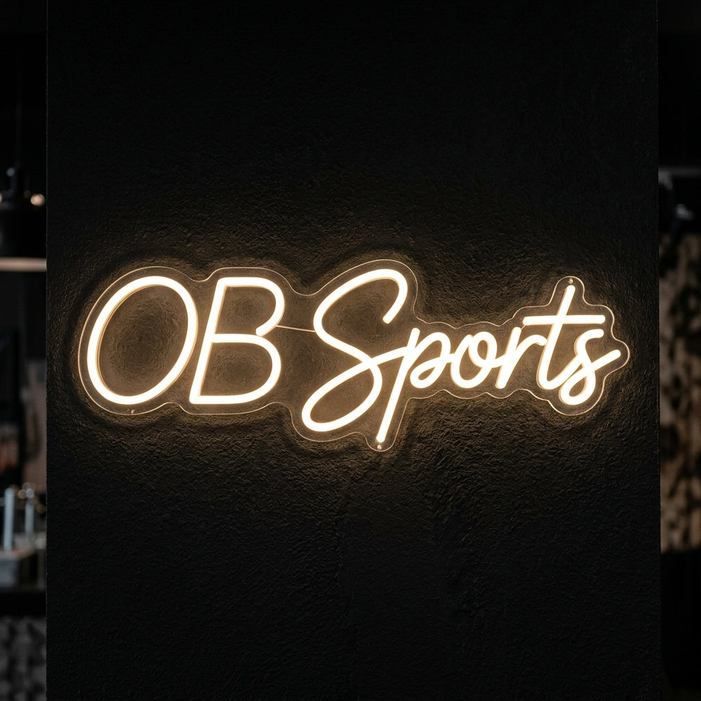 OB Sports - Enseigne néon LED personnalisé