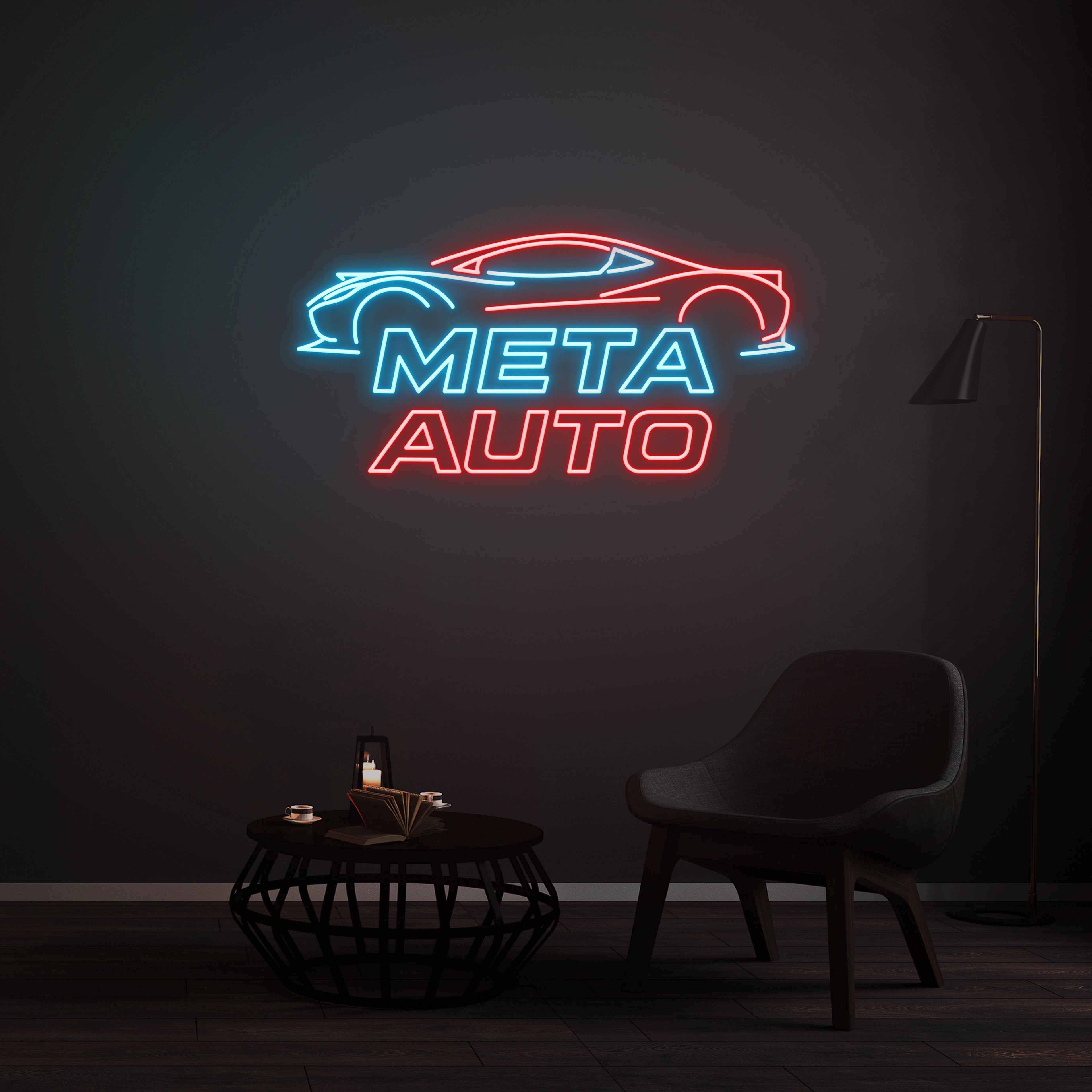 Personnalisation Enseigne LED Néon - META AUTO