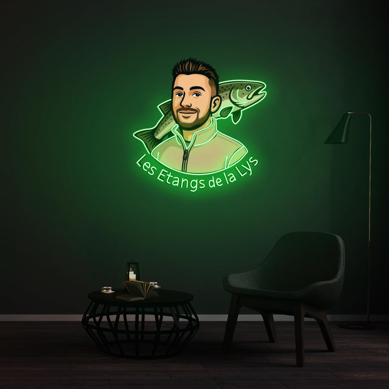 Personnalisation Enseigne LED Néon -  Les Étangs de la Lys