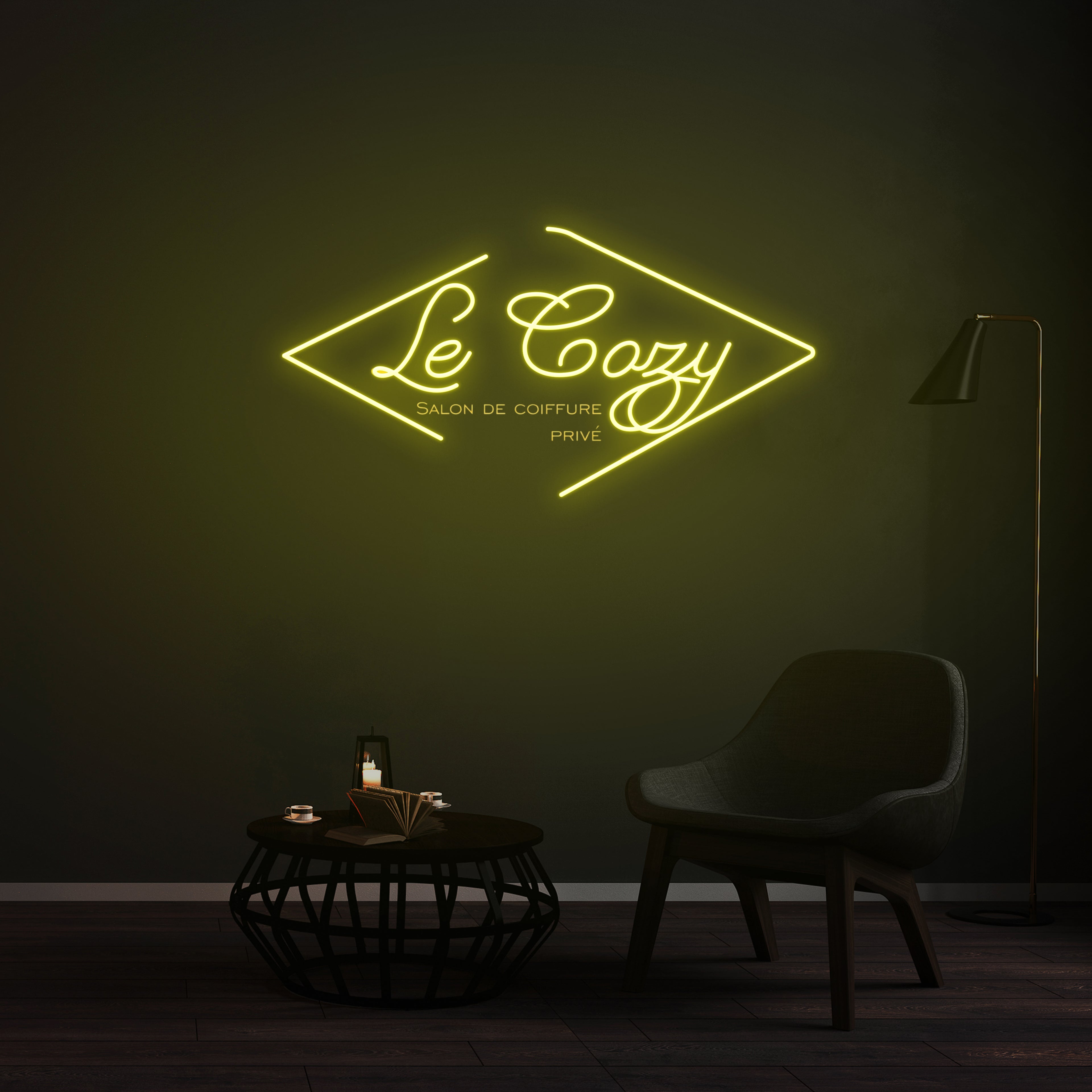 Personnalisation Enseigne LED Néon - Le Cozy
