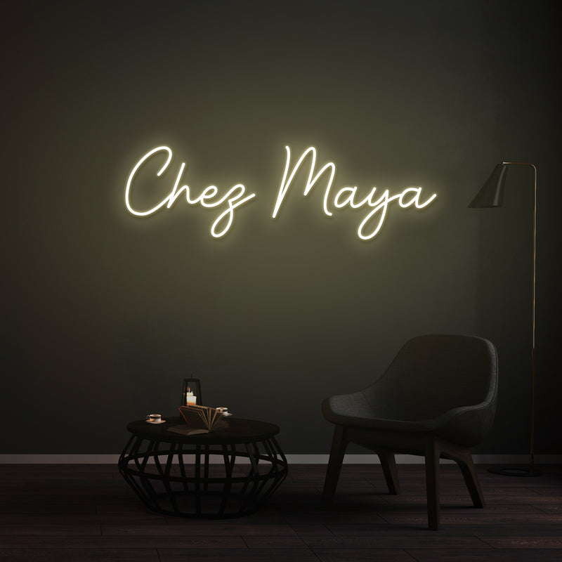 Personnalisation Enseigne LED Néon - Chez Maya
