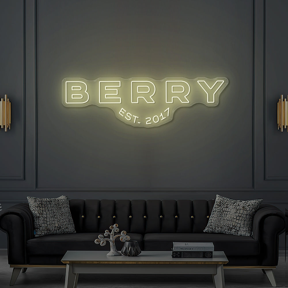 Enseigne LED Néon Personnalisée Berry