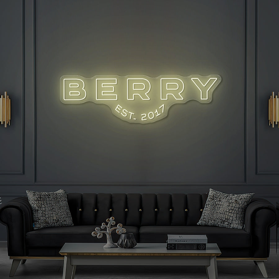 Enseigne LED Néon Personnalisée Berry