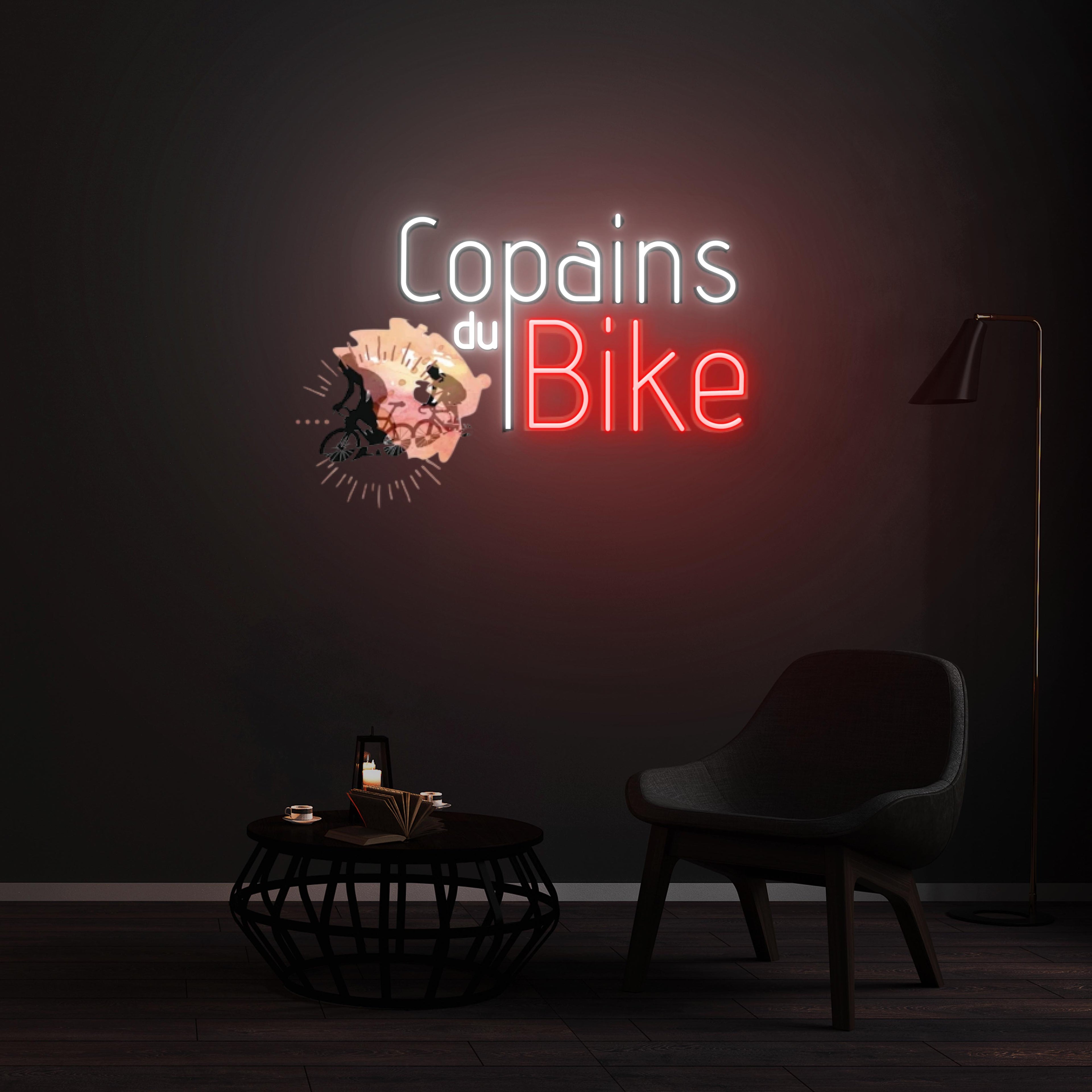 Personnalisation Enseigne LED Néon - Copains du Bike,