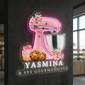 Yasmina & ses gourmandises - Enseigne néon LED personnalisé