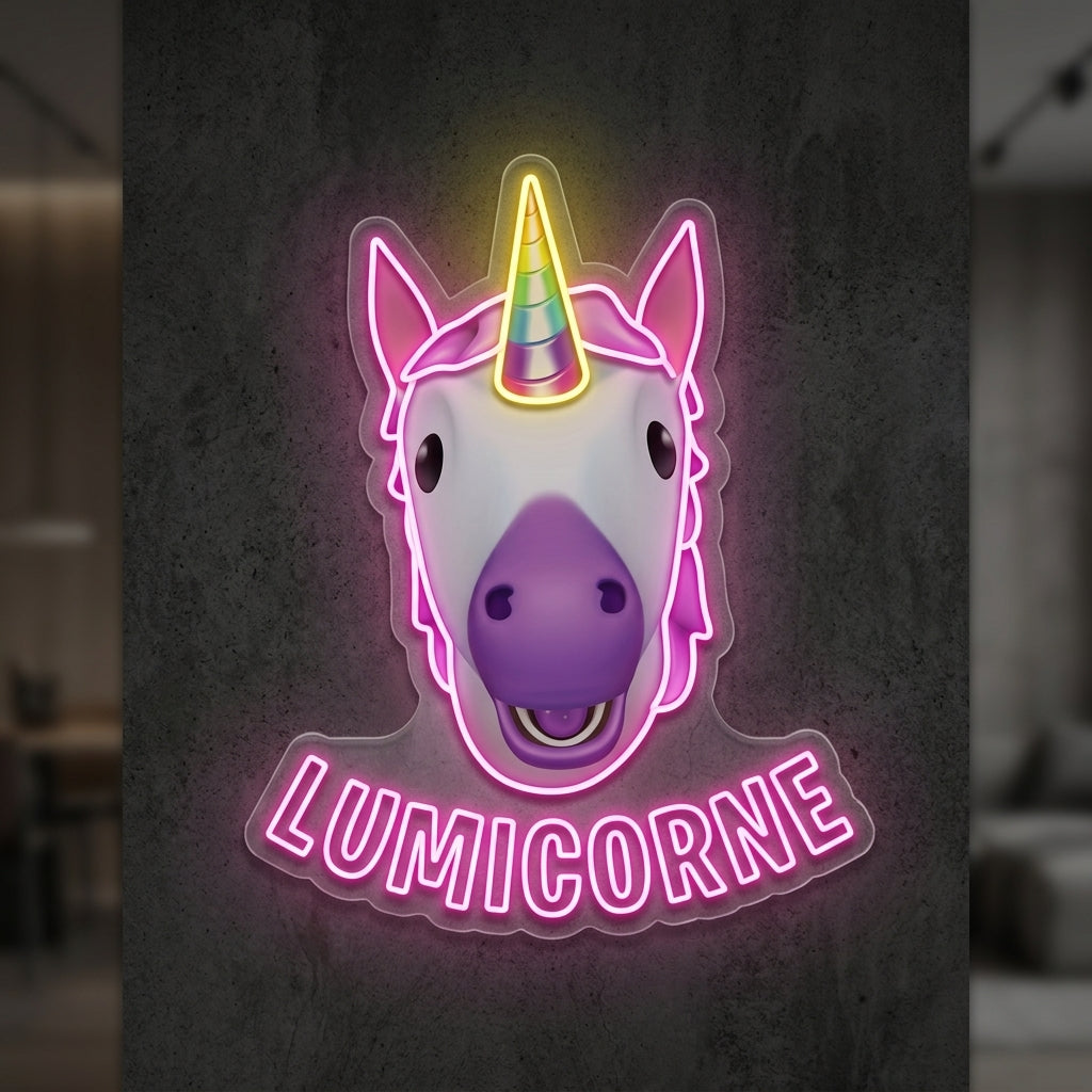 LUMICORNE - Enseigne néon LED personnalisé