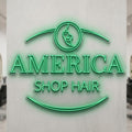 America Shop - Enseigne néon LED personnalisé
