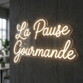 LA PAUSE GOURMANDE - Enseigne néon LED personnalisé