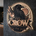 The crow · Lettres rétroéclairées