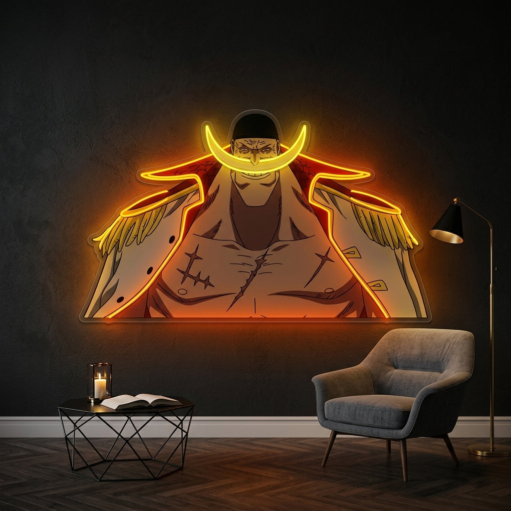 Personnalisation Enseigne LED Néon - Old Man with Big Mustache