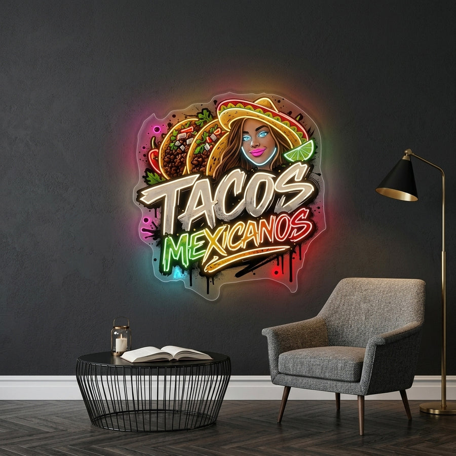 Personnalisation Enseigne LED Néon - Tacos Maximanos