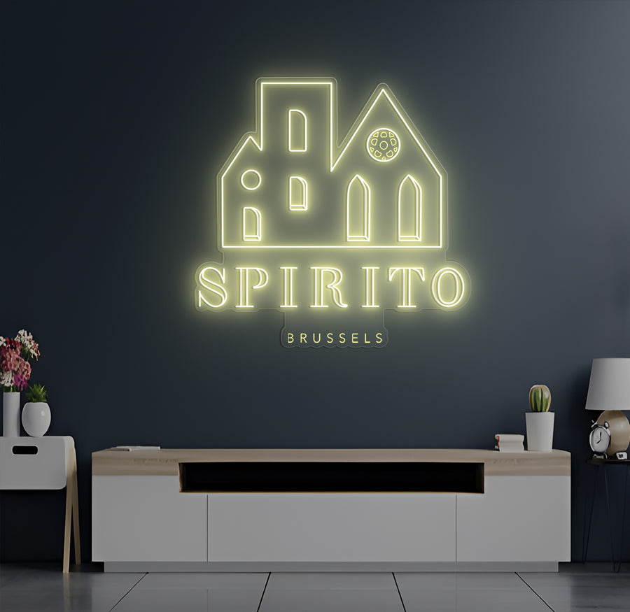 Enseigne LED Néon Personnalisée Spirito Brussels