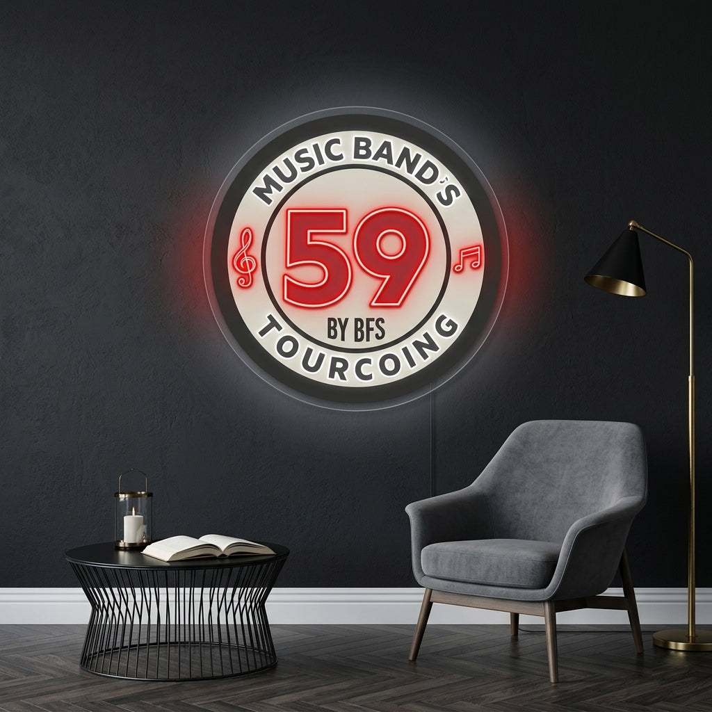 Personnalisation Enseigne LED Néon - Music Bands 59