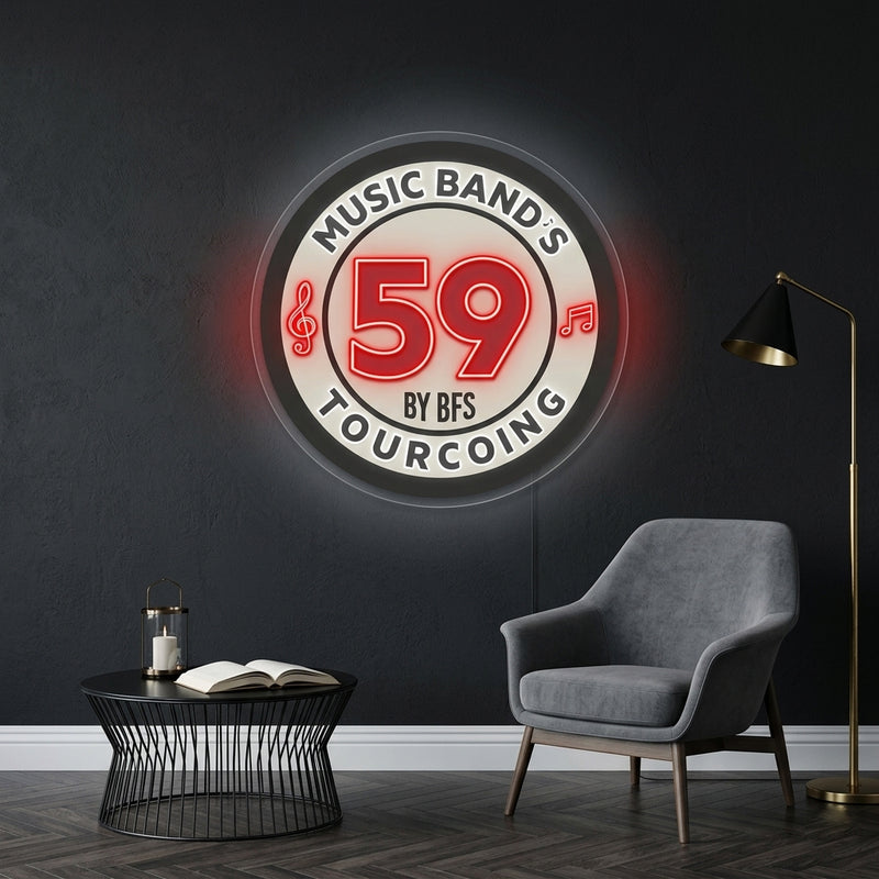 Personnalisation Enseigne LED Néon - Music Bands 59