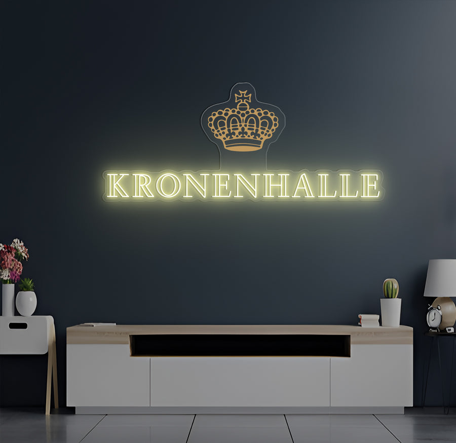 Enseigne LED Néon Personnalisée Kronenhalle Bar