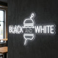 Black and white - Enseigne néon LED personnalisé