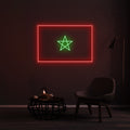 Néon Morocco Flag