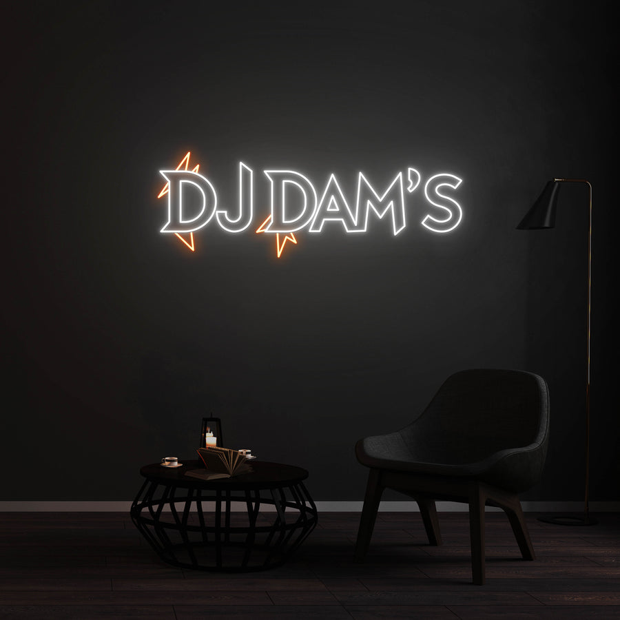 Personnalisation Enseigne LED Néon -DJ DAM'S