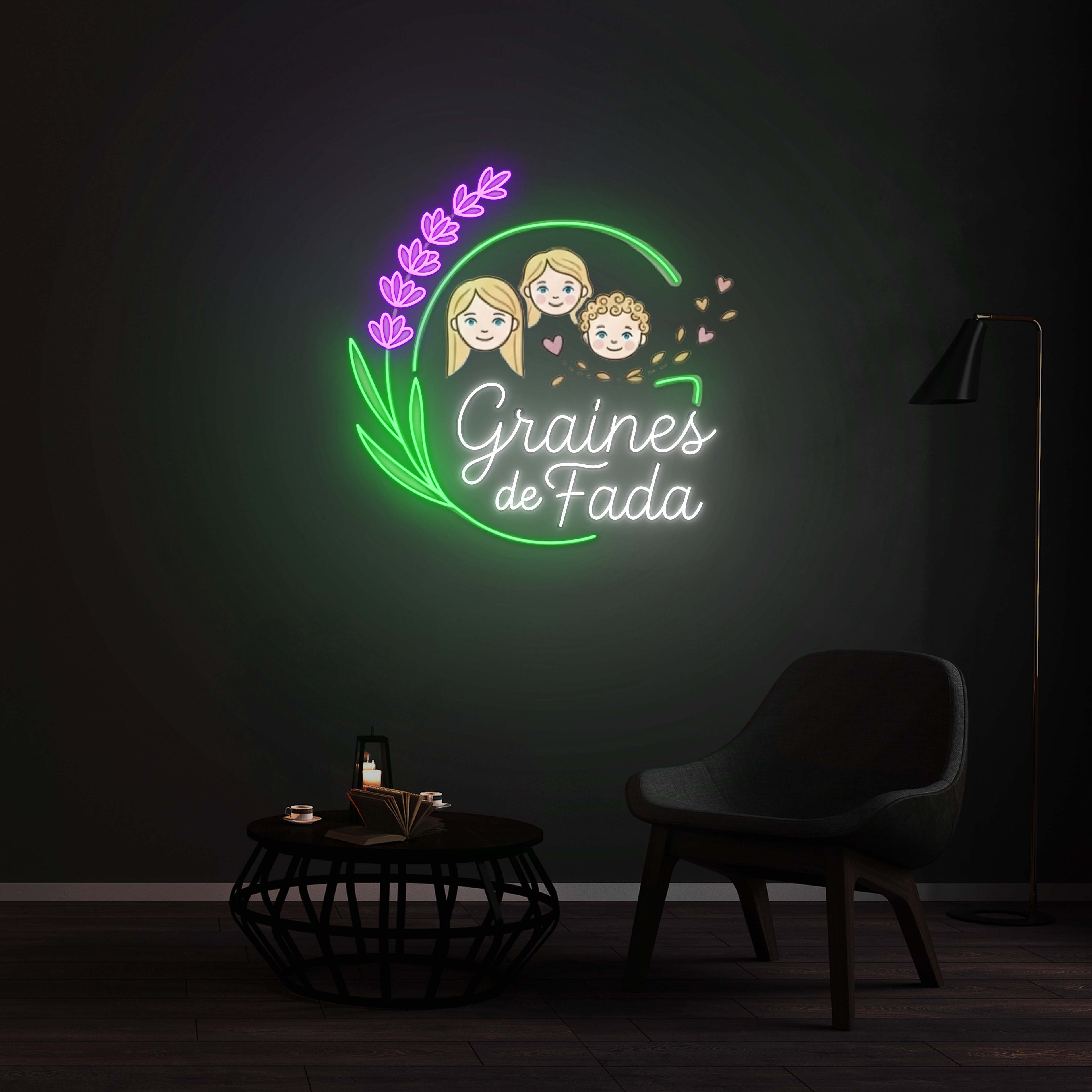 Personnalisation Enseigne LED Néon - Graines de Fada