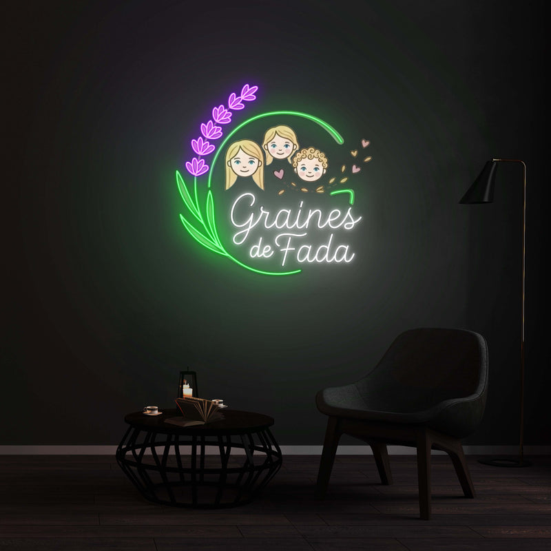Personnalisation Enseigne LED Néon - Graines de Fada