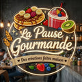 LA PAUSE GOURMANDE - Enseigne néon LED personnalisé