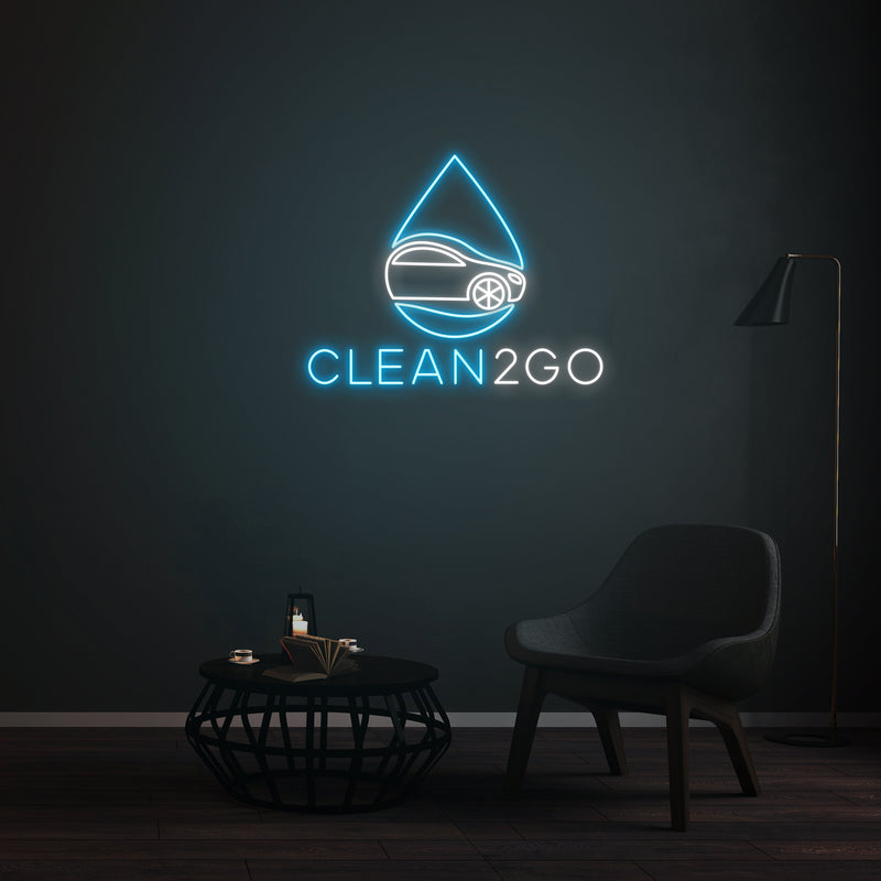 Personnalisation Enseigne LED Néon -  CLEAN2GO