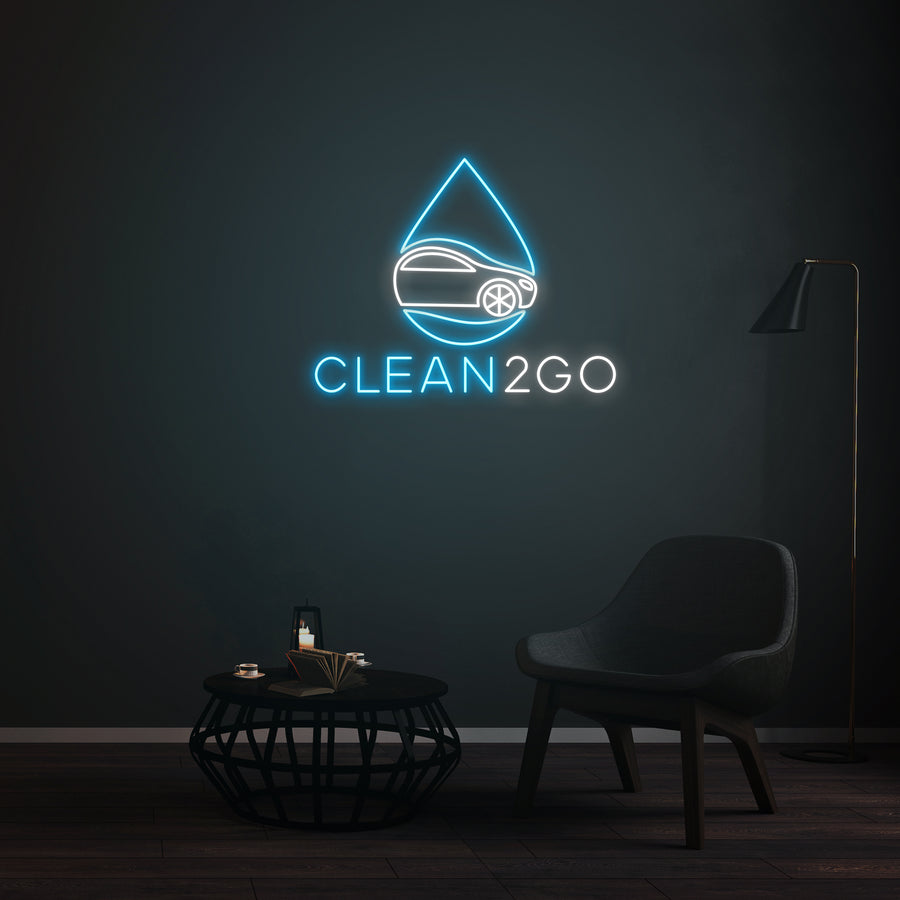 Personnalisation Enseigne LED Néon -  CLEAN2GO