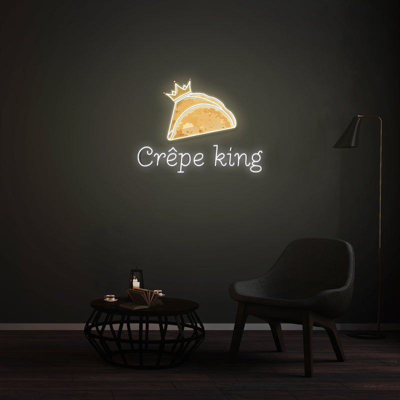 Personnalisation Enseigne LED Néon -  Crêpe king