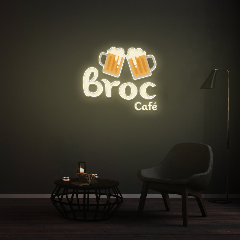 Personnalisation Enseigne LED Néon -  Broc Café