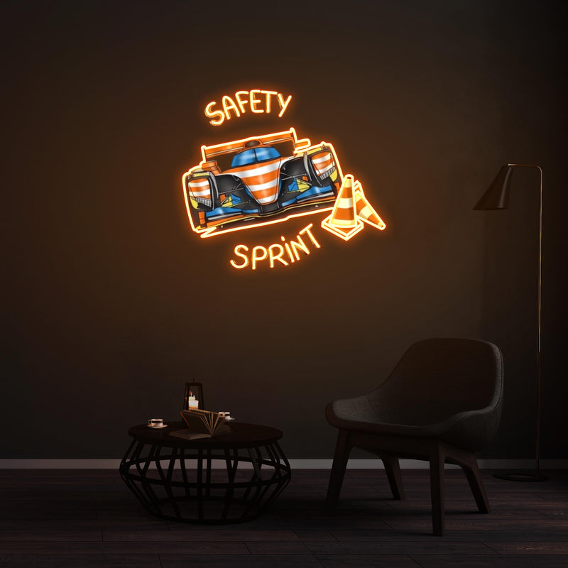 Personnalisation Enseigne LED Néon -  SAFETY SPRINT