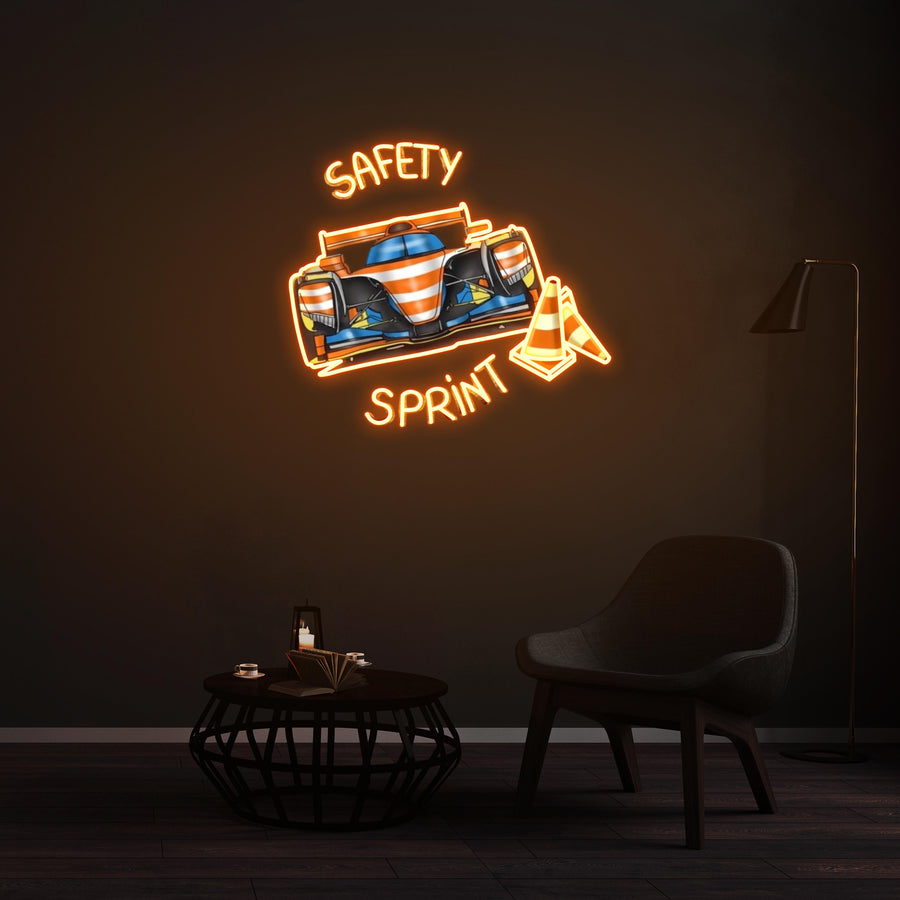 Personnalisation Enseigne LED Néon -  SAFETY SPRINT