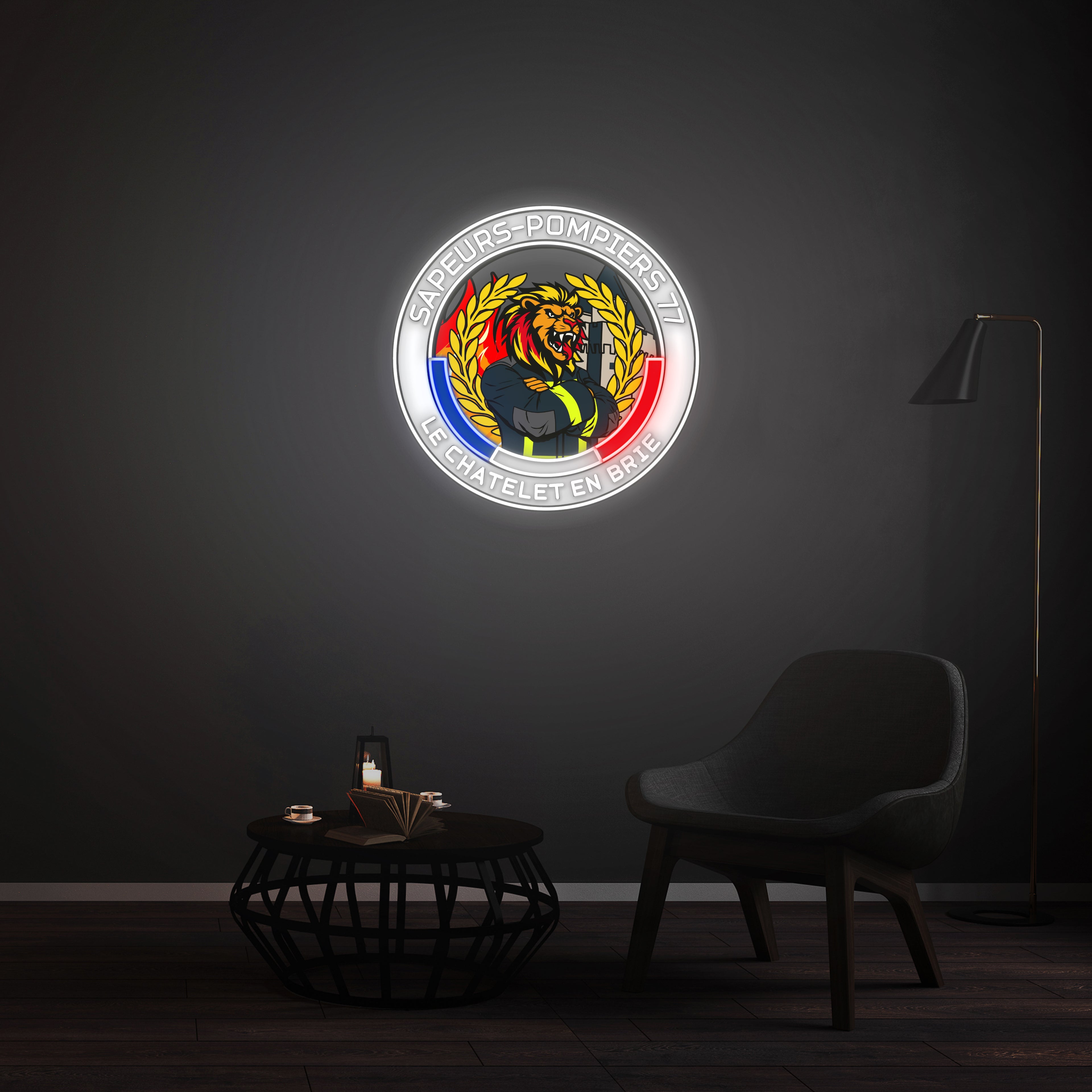 Personnalisation Enseigne LED Néon -  Sapeurs-Pompiers