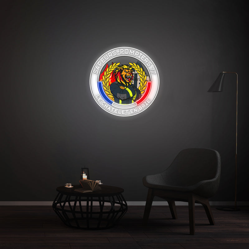 Personnalisation Enseigne LED Néon -  Sapeurs-Pompiers