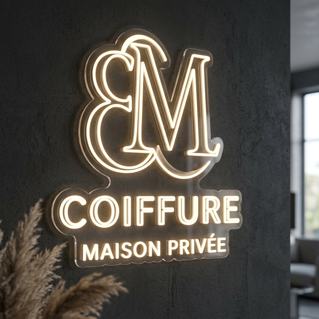 Enseigne néon LED personnalisée · Réf. 991