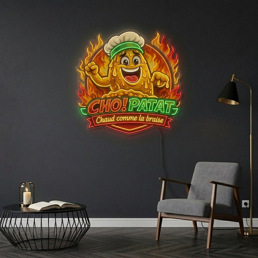 Personnalisation Enseigne LED Néon - CHO!PATAT