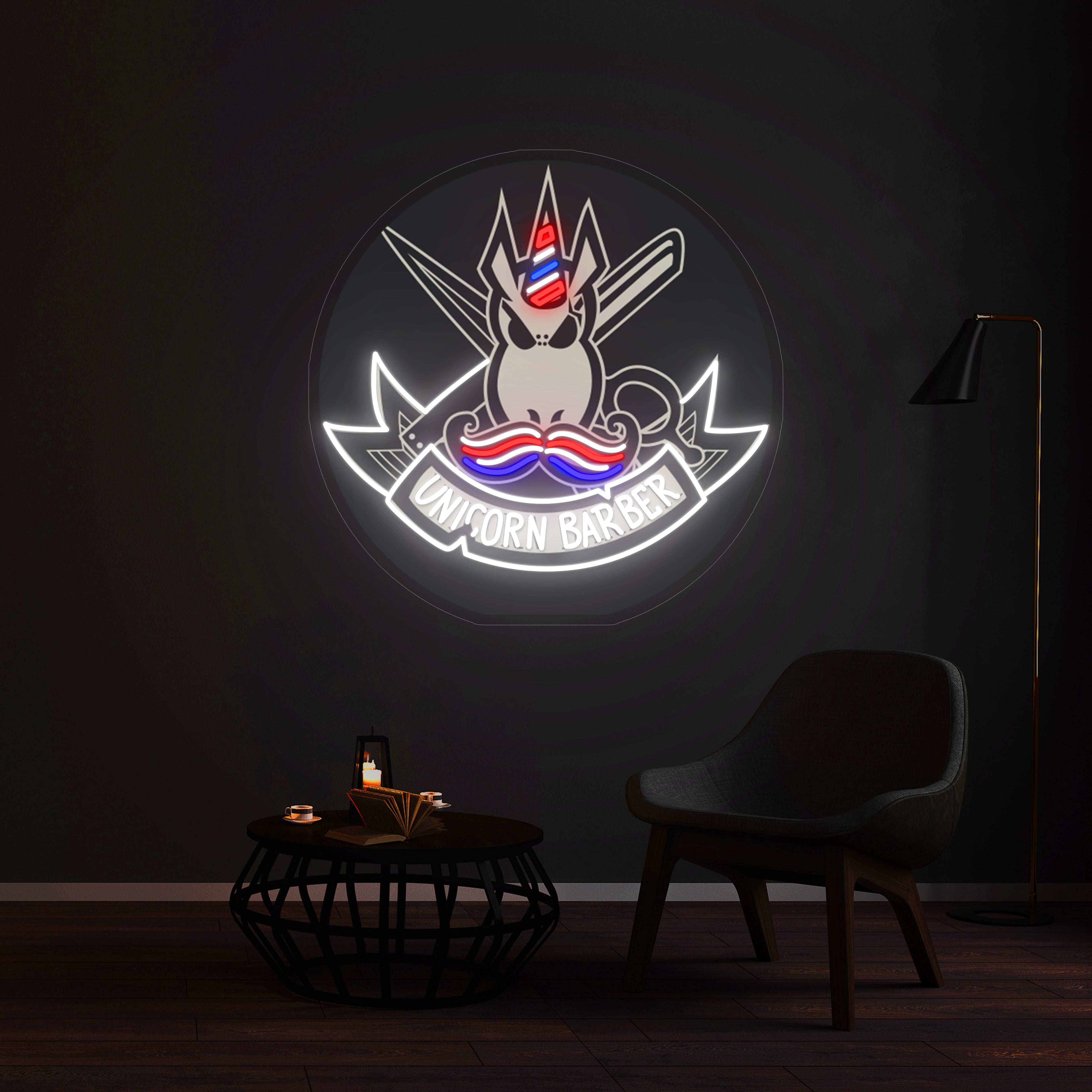 Néon Unicorn Barber