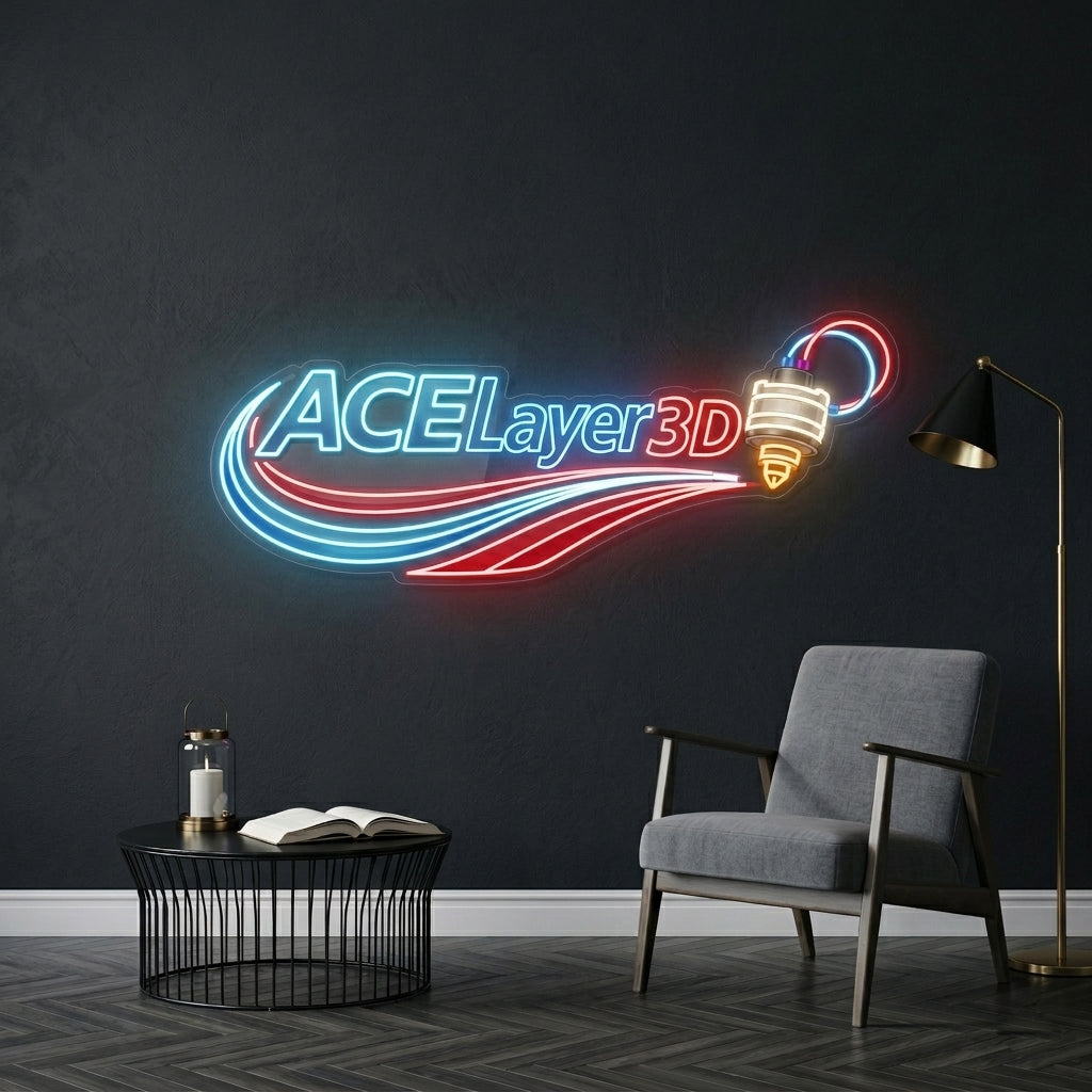 Personnalisation Enseigne LED Néon - ACE Layer 3D