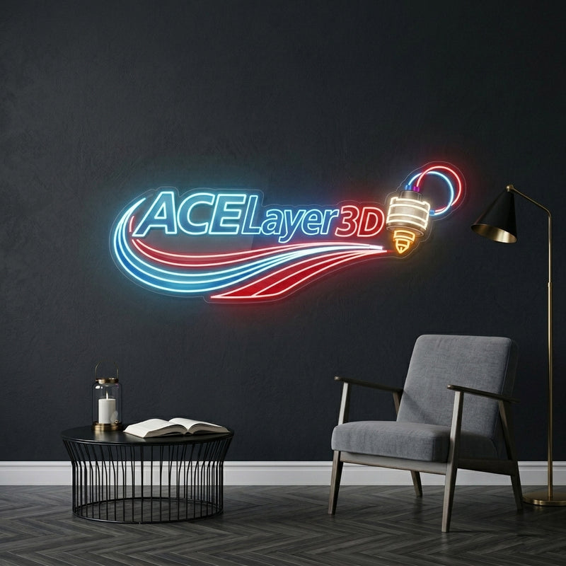 Personnalisation Enseigne LED Néon - ACE Layer 3D