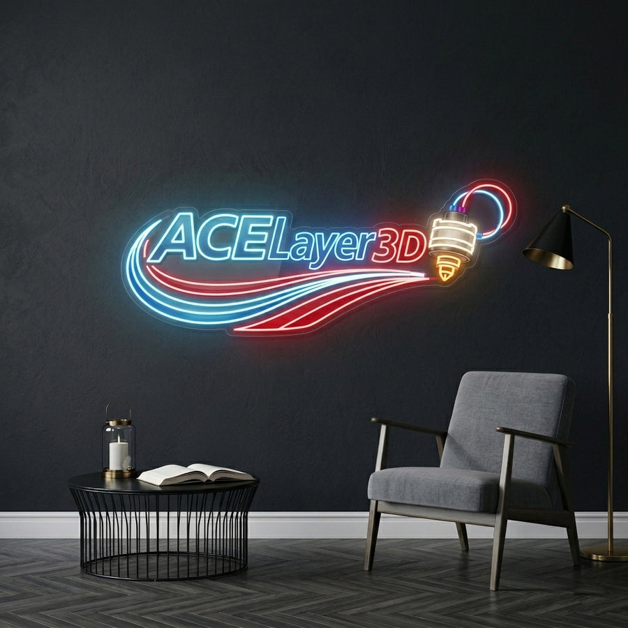 Personnalisation Enseigne LED Néon - ACE Layer 3D