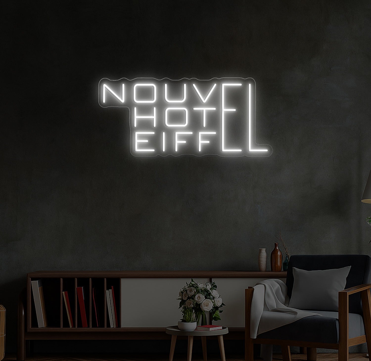 Custom LED Neon Sign for the New Eiffel Hotel