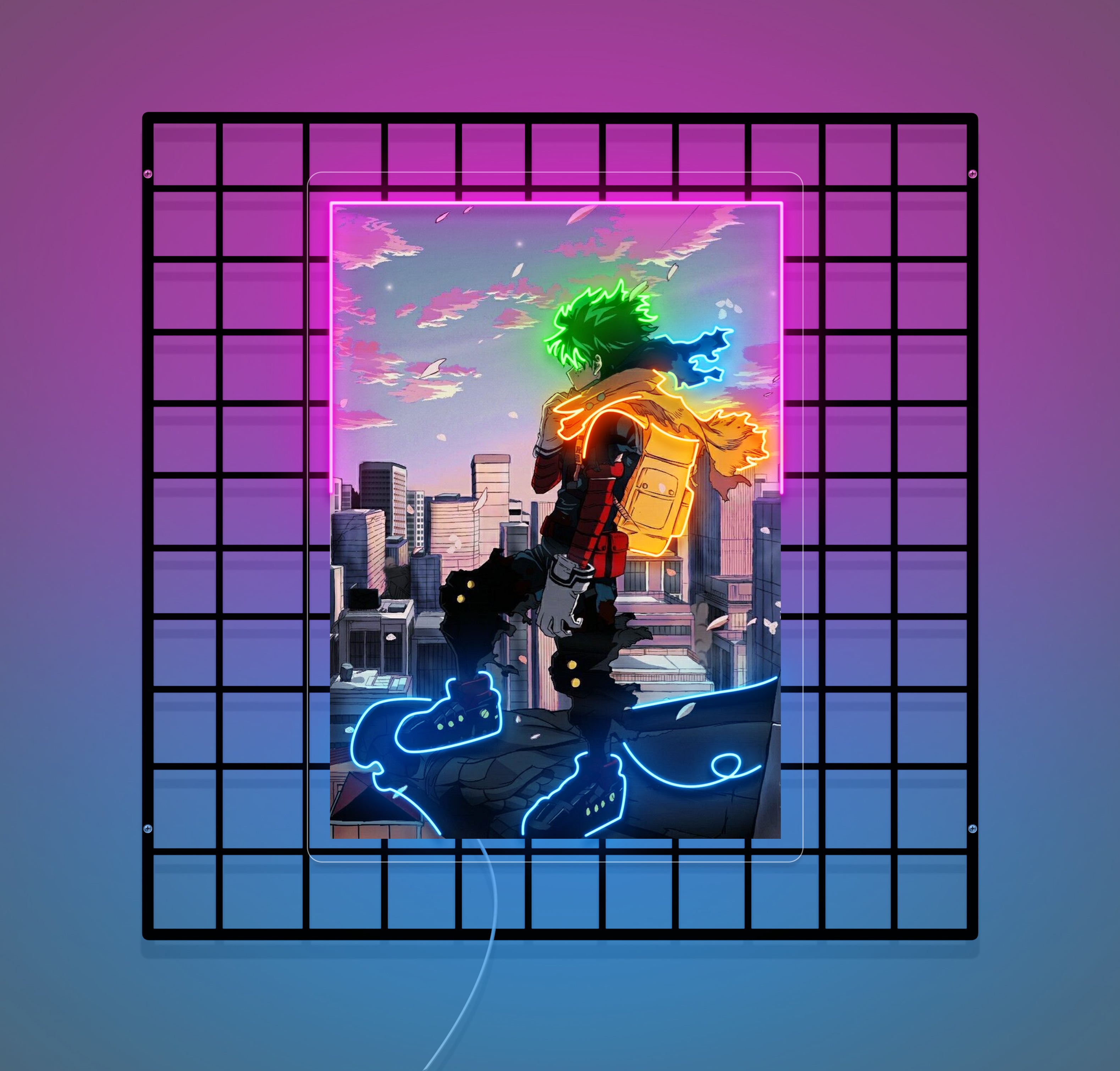 Néon Custom Character Uv print