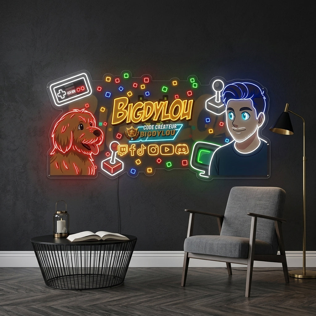 Personnalisation Enseigne LED Néon - BIGDAYLOU