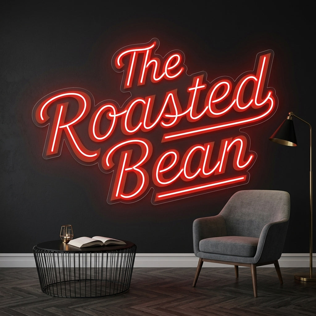 Personnalisation Enseigne LED Néon - The Roasted Beans