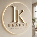 Ik beauté · Lettres lumineuses rétroéclairées