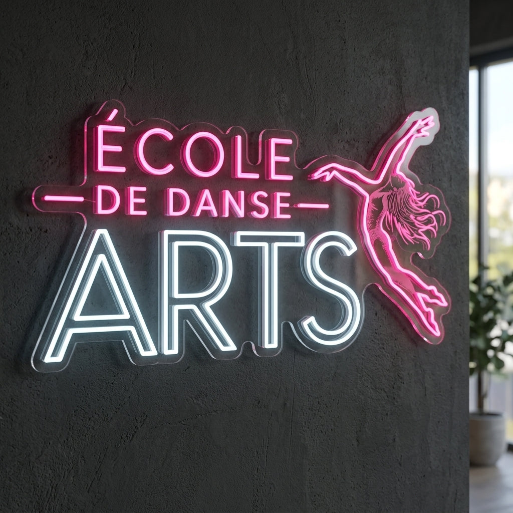 Ecole des arts - Enseigne néon LED personnalisé
